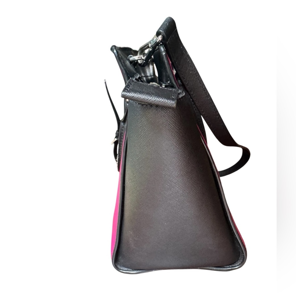 Michael Kors Fuchsia and Black Satchel - Picture 12 of 16